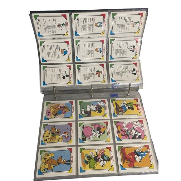 Vintage DISNEY 1991 COLLECTOR CARDS BINDER 198 CARDS - Picture 7 of 16